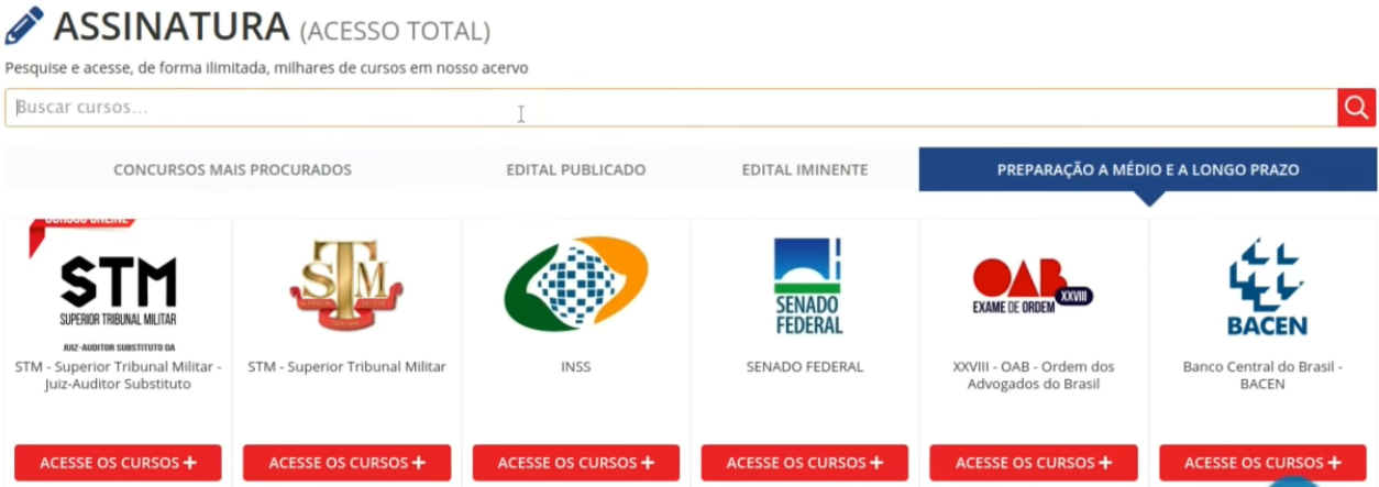 Assinatura dos Cursos do Gran Assinatura dos Cursos do Gran