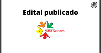 Concurso da Prefeitura de Nova Aurora GO 2020 – Edital Publicado Concurso PREFEITURA DE NOVA AURORA GO 2020