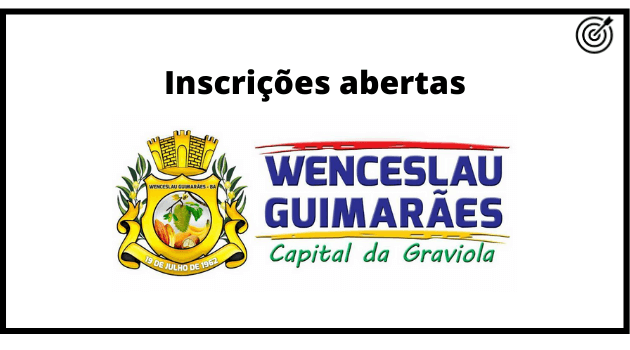 Concurso da PREFEITURA DE WENCESLAU GUIMARÃES BA 2021