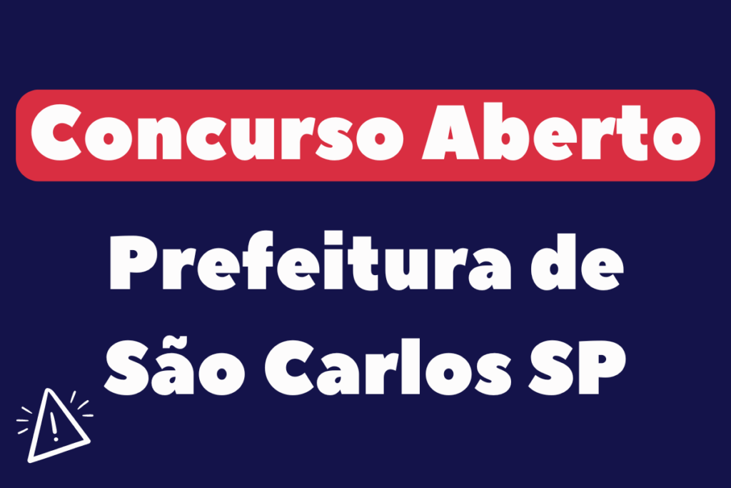 Concurso da Prefeitura de São Carlos SP