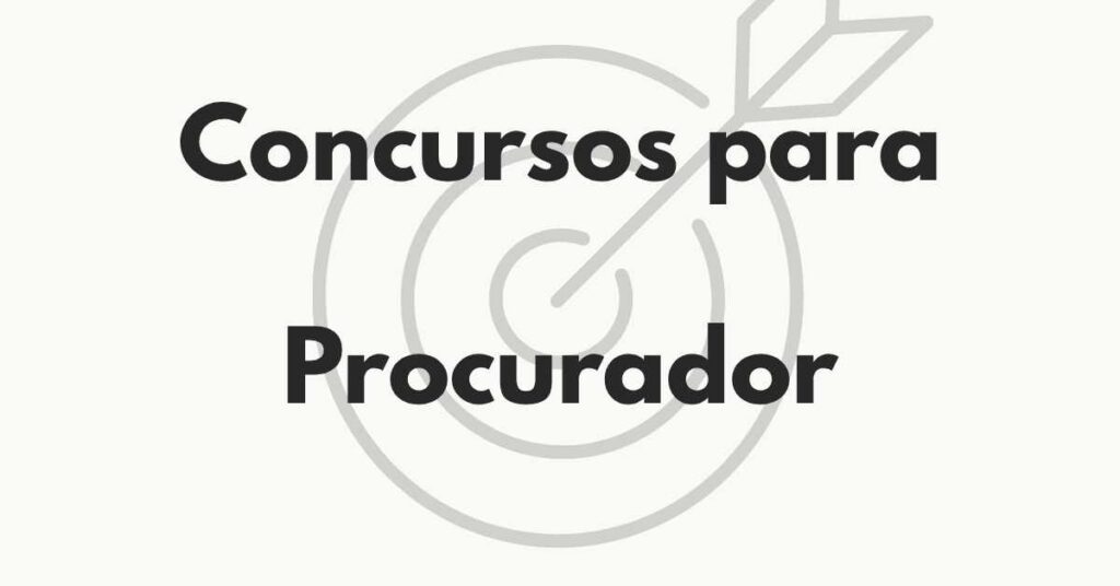 Concursos para Procurador