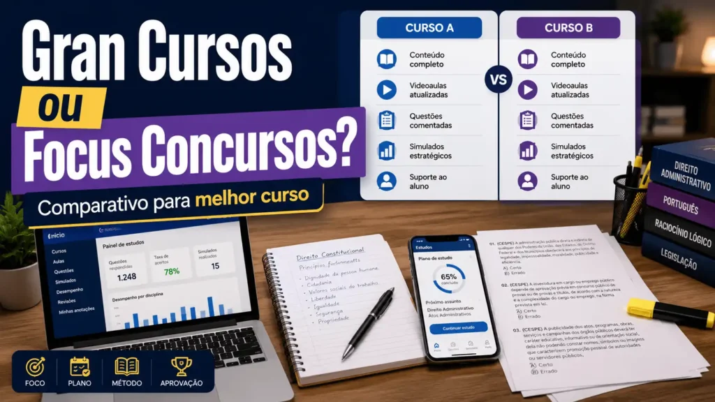 Gran Cursos ou Focus Concursos - Qual é Melhor