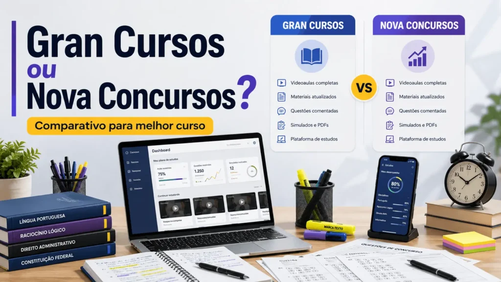 Gran Cursos ou Nova Concursos - Qual é Melhor