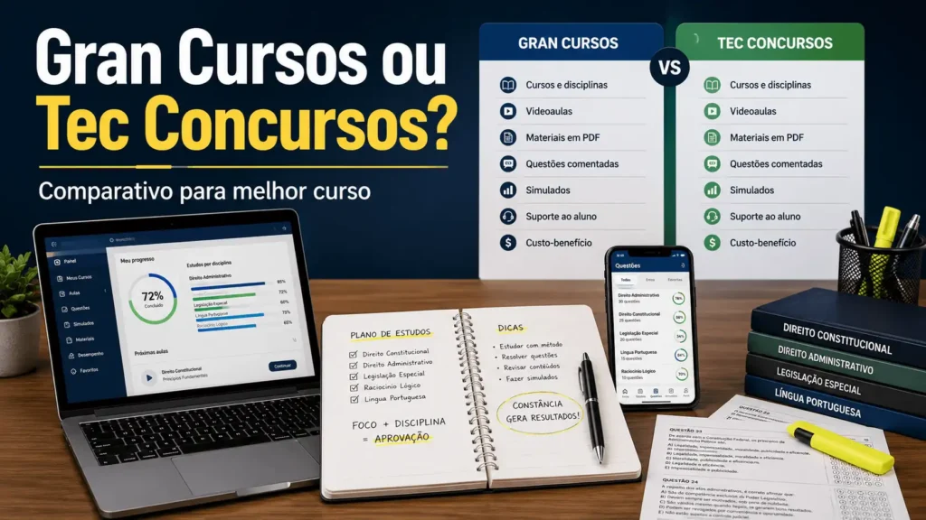 Gran Cursos ou Tec Concursos - Quem tem os melhores cursos
