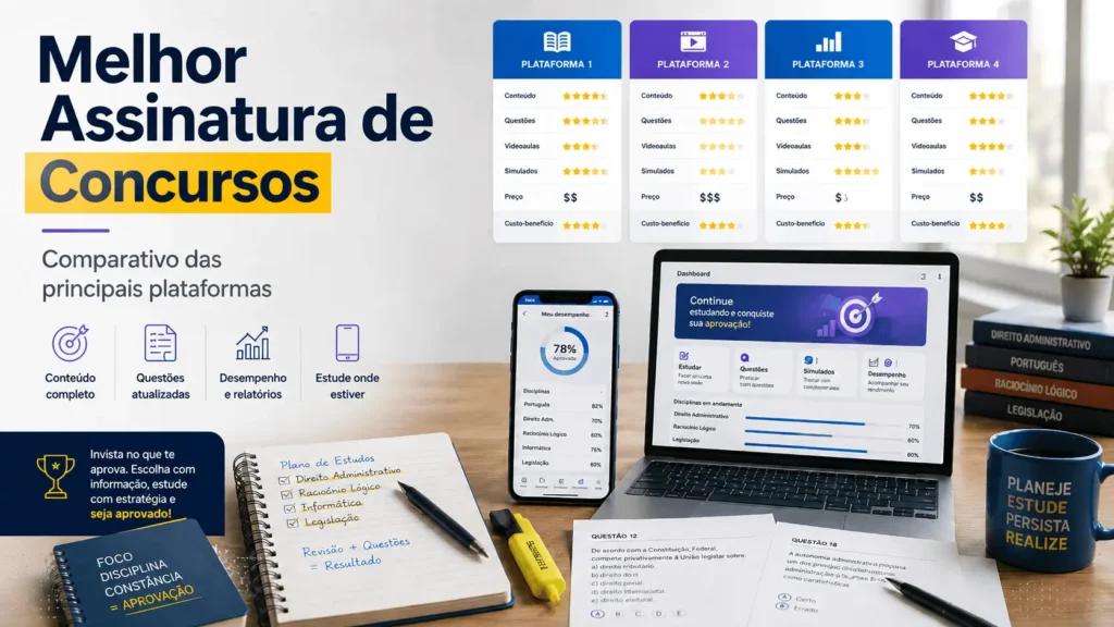 Qual a Melhor Assinatura de Concursos Públicos